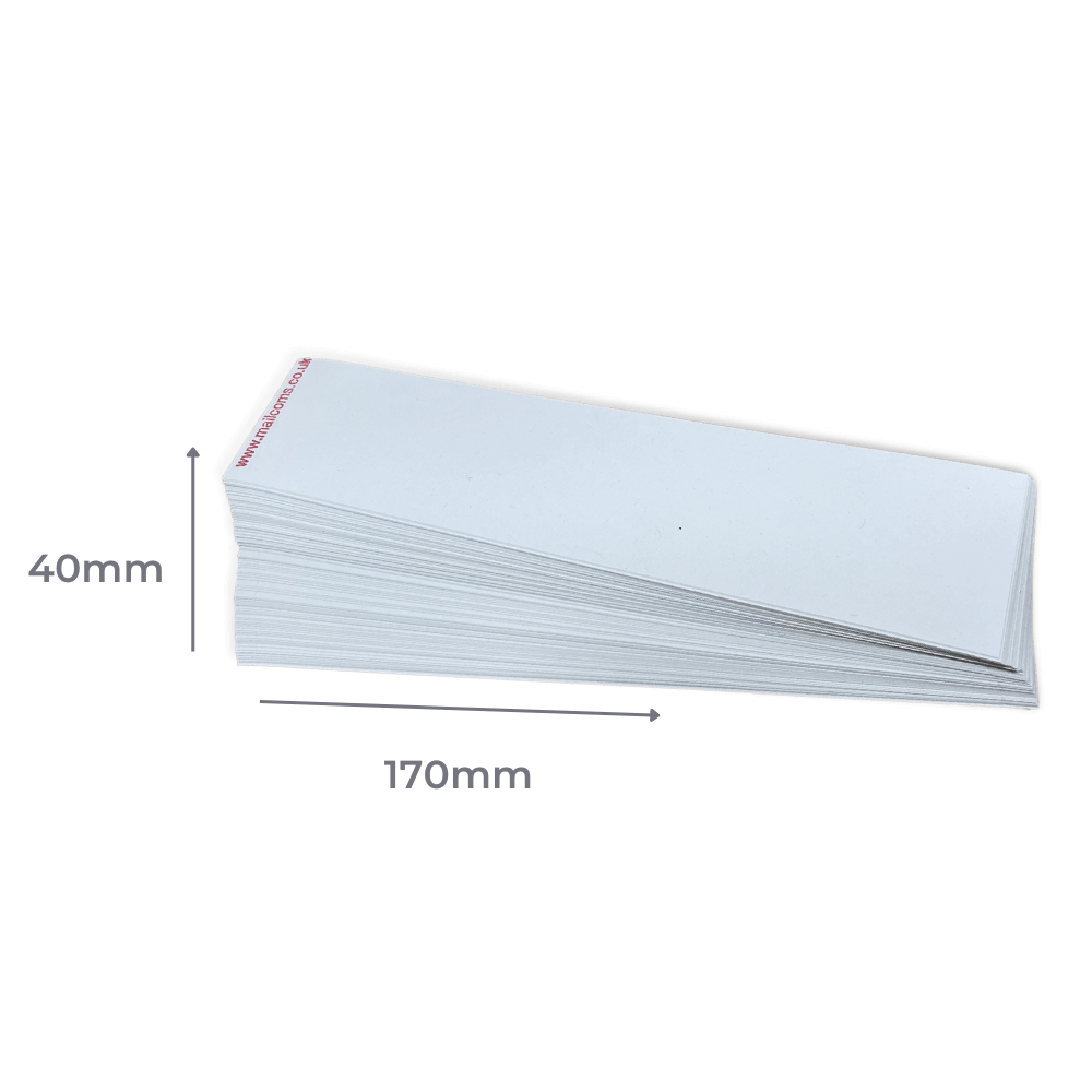 Long Single Cut Franking Labels - 170x40mm
