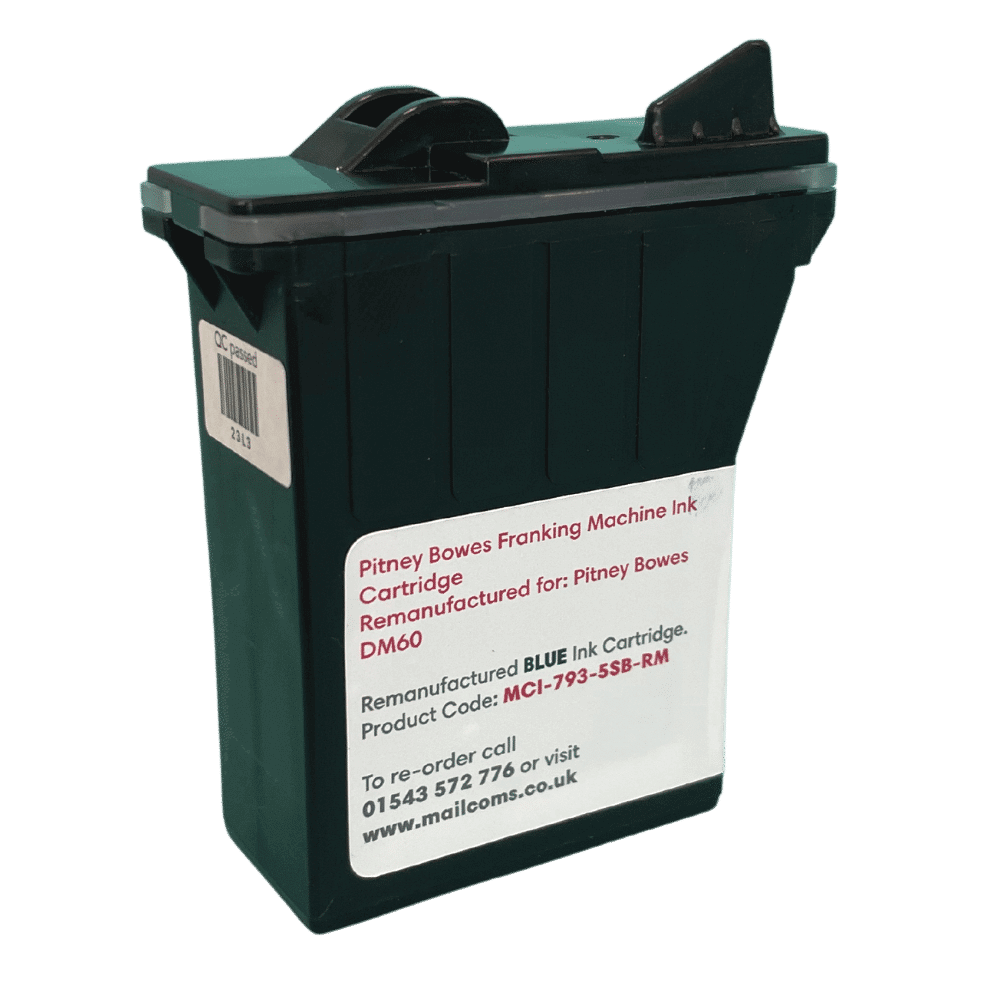 Pitney Bowes DM60 Remanufactured Franking Ink Cartridge