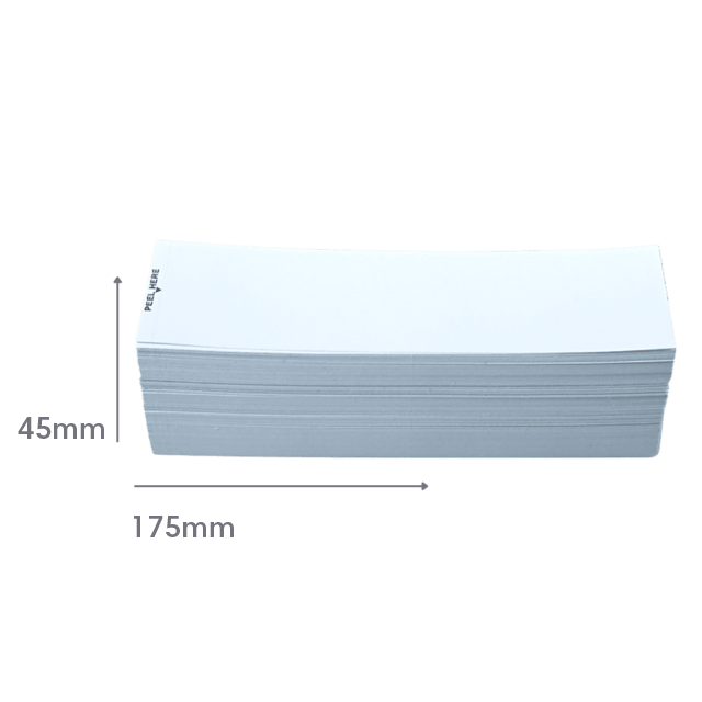 Pitney Bowes Long Single Cut Franking Labels - 175x45mm